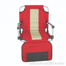 Stansport Folding Stadium Seat with Arms, Red 981350